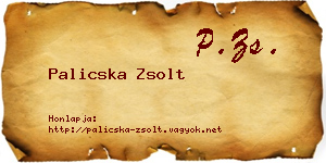 Palicska Zsolt névjegykártya
